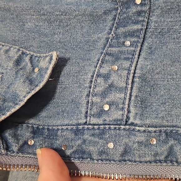 Cathy Daniels Vintage Full-zip Light Blue Jean Jacket - Picture 4 of 11